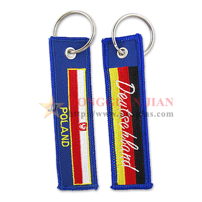 customized embroidered keychain